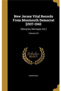 New Jersey Vital Records From Monmouth Democrat [1937-1942