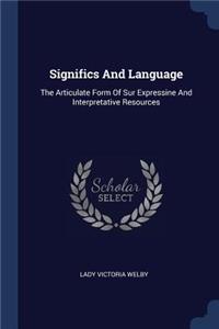 Significs And Language