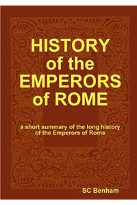 HISTORY of the EMPERORS of ROME
