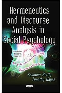 Hermeneutics & Discourse Analysis in Social Psychology
