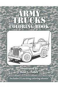 Army Trucks Coloring Book