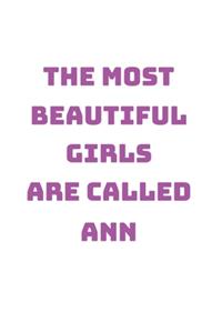 Ann Girl Woman Notebook