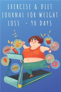 Exercise Diet Journal For Weight Loss 90 day