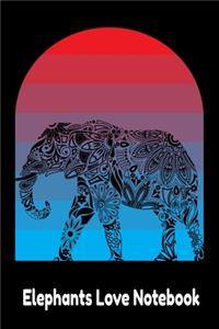 Elephants Love Notebook
