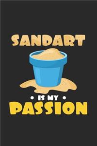 Sand art is my passion: 6x9 Sand Art - grid - squared paper - notebook - notes