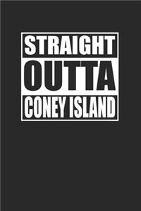 Straight Outta Coney Island 120 Page Notebook Lined Journal for Brooklyn Pride NYC