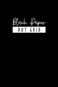 BLACK PAPER Dot Grid Notebook - Large 8.5 x 11