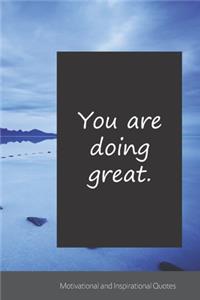 You are doing great.