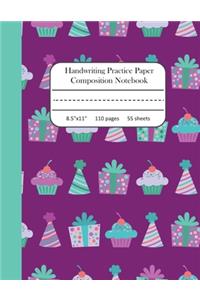 Handwriting Practice Paper Composition Notebook