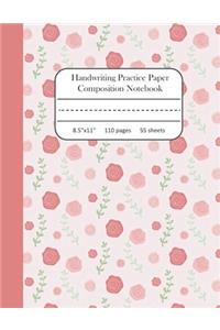 Handwriting Practice Paper Composition Notebook