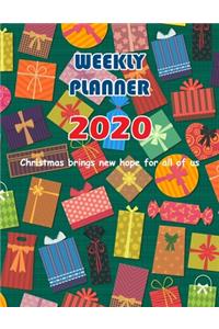 Christmas brings new hope for all of us. Weekly Planner 2020