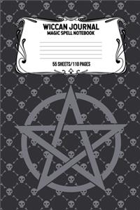 Wiccan Journal Magic Spell Notebook 55 Sheets/110 Pages