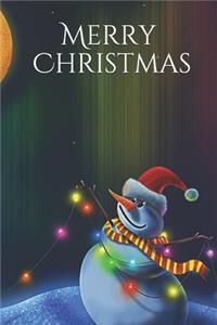 Merry Christmas Notebook, Cristmas Journal, Christmas Diary, Santa Claus - One Subject - 120 Pages