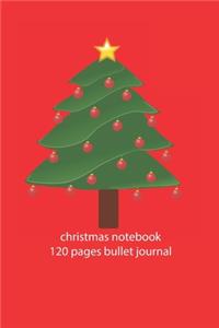 christmas notebook 120 pages bullet journal