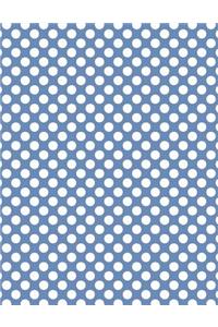 Polka Dots - Blue-Gray 101 - Lined Notebook With Margins 8.5x11