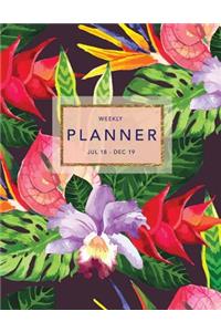 Weekly Planner Jul 18 - Dec 19