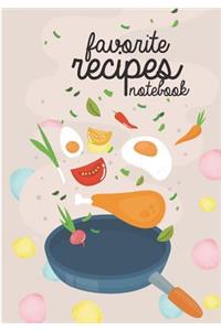 Favorite Recipes Notebook