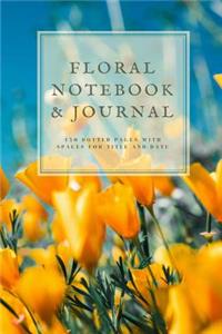 Floral notebook & journal