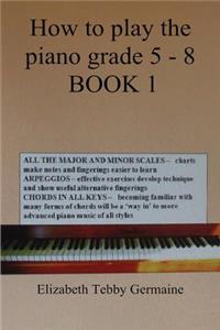 How to Play the Piano Grade 5 - 8 Book 1