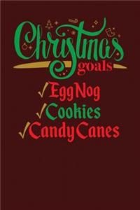 Christmas Goals Eggnog Cookies Candy Canes