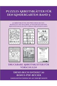 Druckbare Arbeitsblätter für Vorschulen (Puzzles Arbeitsblätter für den Kindergarten