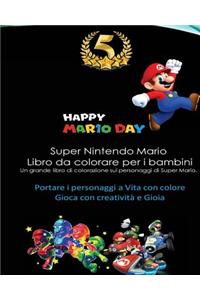 Super Nintendo Mario Libro Da Colorare Per I Bambini