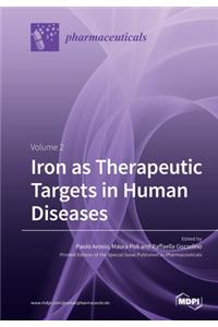 Iron as Therapeutic Targets in Human Diseases