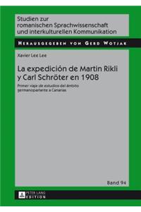 Expedición de Martin Rikli Y Carl Schroeter En 1908