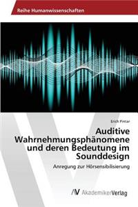 Auditive Wahrnehmungsphänomene und deren Bedeutung im Sounddesign
