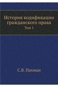 История кодификации гражданского права