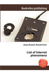 List of Internet Phenomena