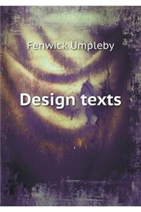 Design texts