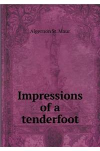 Impressions of a Tenderfoot