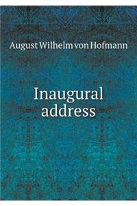 Inaugural Address