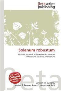 Solanum Robustum