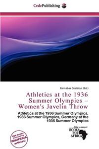 Athletics at the 1936 Summer Olympics - Women's Javelin Throw