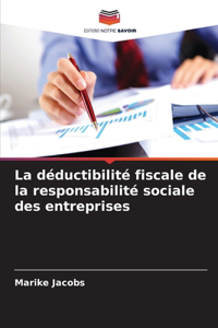déductibilité fiscale de la responsabilité sociale des entreprises
