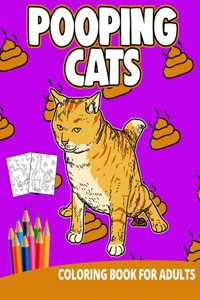 Pooping Cats Coloring Book For Adults