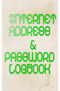 Internet Password Logbook