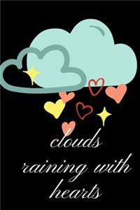 clouds raining with hearts