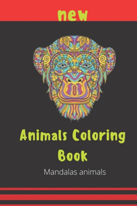 Animals Coloring Book Mandalas Animals