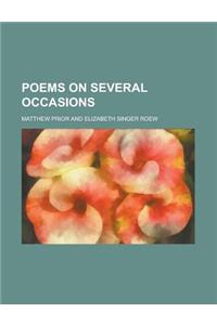 Poems on Several Occasions