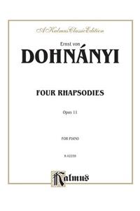 4 Rhapsodies, Op. 11