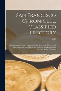 San Francisco Chronicle ... Classified Directory