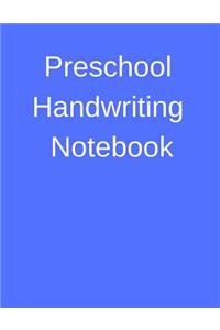 Preschool Handwriting Notebook