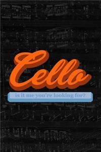 Cello Manuscript Notebook