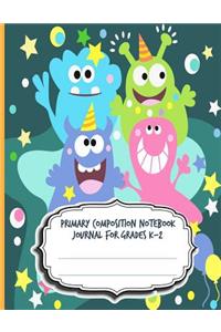 Primary Composition Notebook Journal For Grades K-2