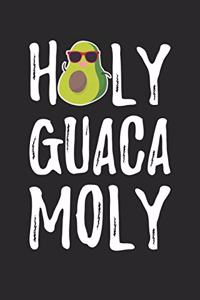 Cinco De Mayo Notebook - Holy Guacamoly Avocado Funny Cinco De Mayo Pun - Cinco De Mayo Journal - Cinco De Mayo Diary