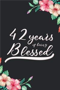Blessed 42nd Birthday Journal