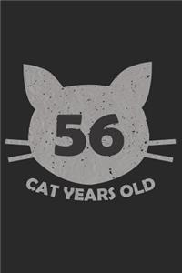 56 Cat Years Old